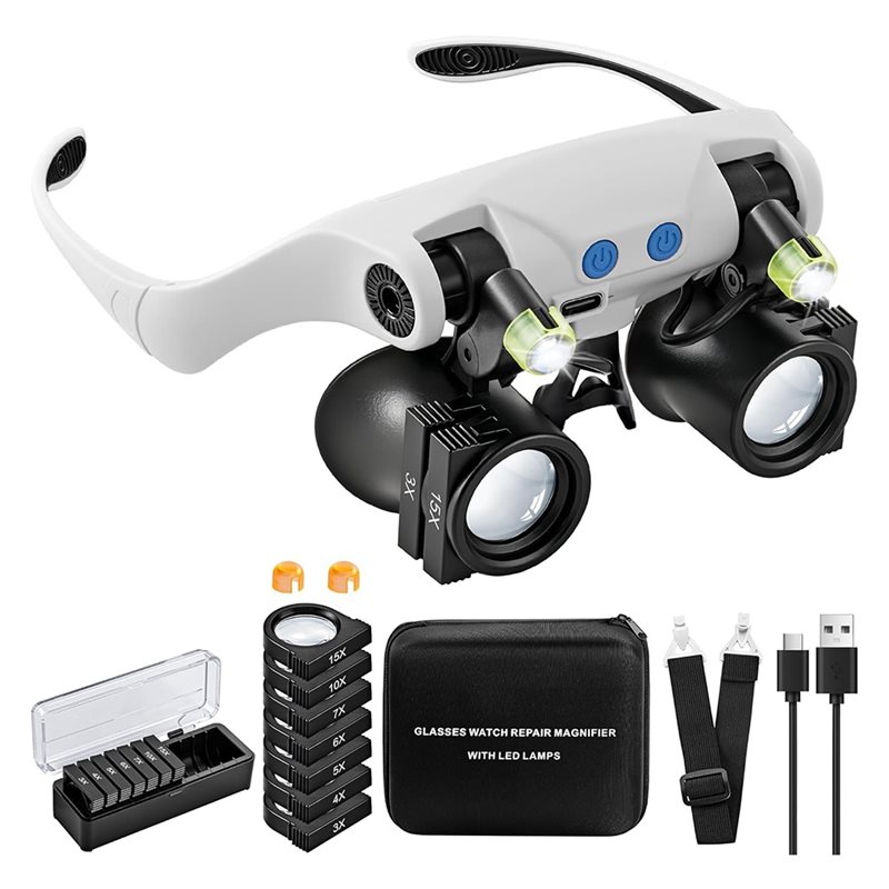Lenti d'ingrandimento a luce L - Electronics Repair Glasses recensione e prezzo