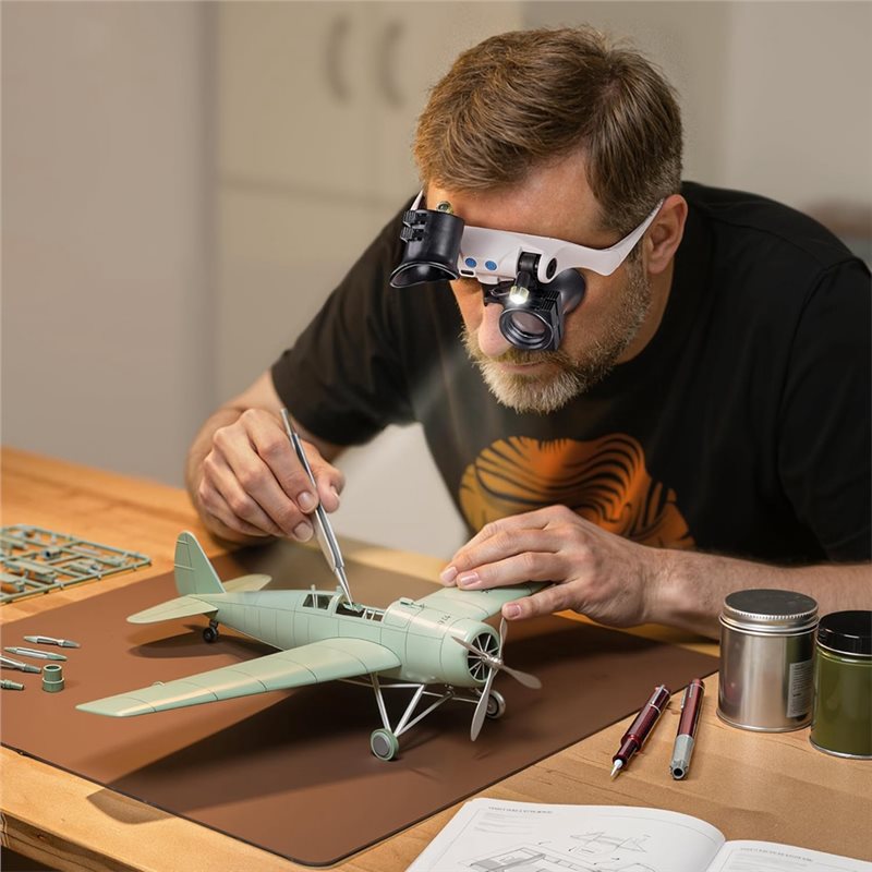 Lenti d'ingrandimento a luce L - Electronics Repair Glasses recensione e prezzo